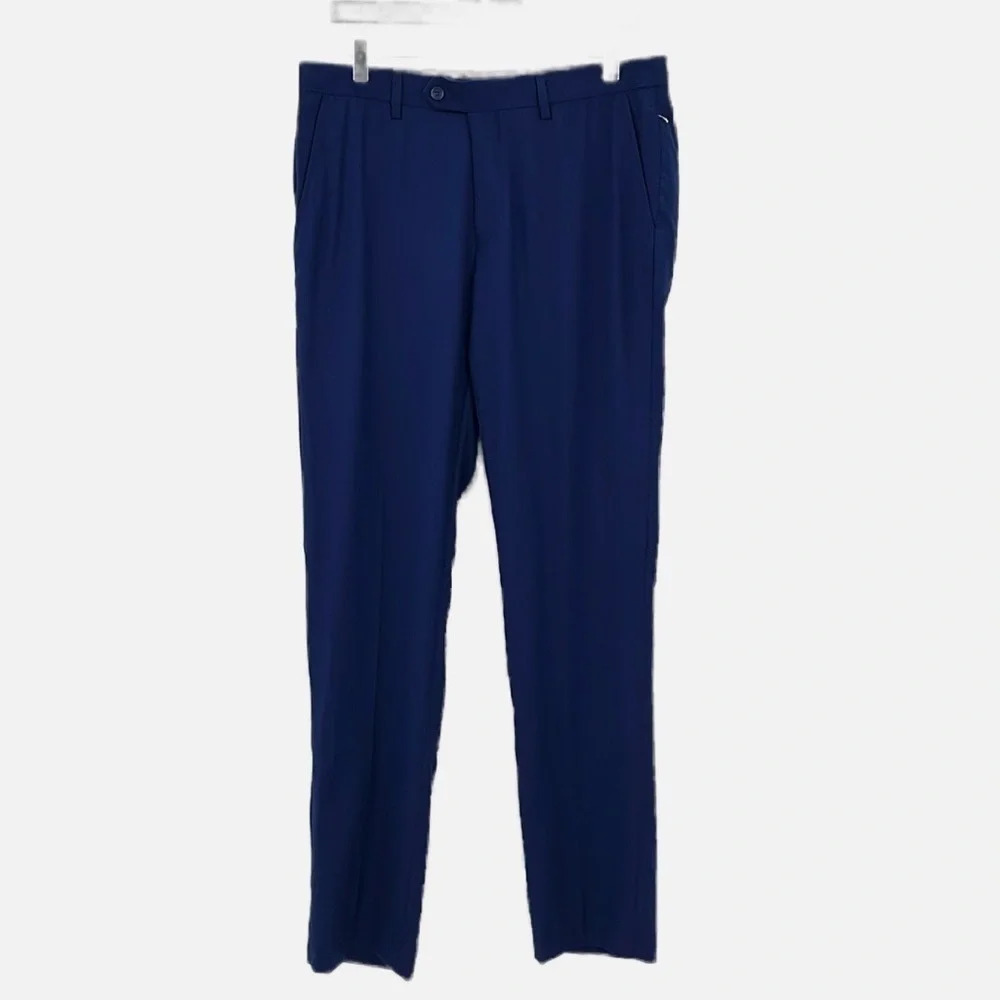 ZNT18 Flat Front Dress Suit Trouser Pants in Blue - NWOT - Size 33